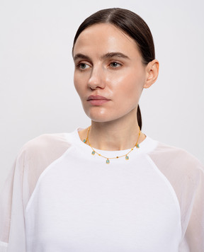 Missoma Золотое колье-цепочка Lena Charm с позолотой ZUGNC7AMZ