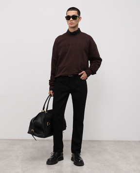 Alexander McQueen Коричневий світшот з логотипом 839216QTADU