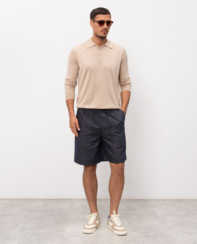 Sease Бежеве поло з довгими рукавами KP048XG106