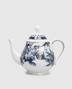 Baci Milano Білий порцеляновий чайник Versailles TEAPVER01