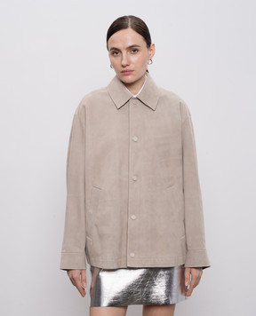 Max & Co Серая замшевая куртка BOEMIA MCOBOEMIA