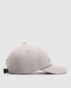 Brunello Cucinelli Серая кепка с вышивкой логотипа M277P9850