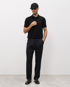 Tom Ford Чорні штани із шовком SJC014FMC292