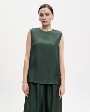 Asceno Зелений топ Trento із шовку T088F03C509
