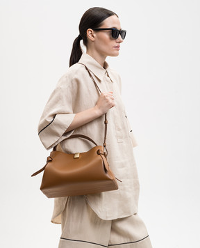 YUZEFI Коричнева шкіряна сумка Gyoza GYOZA