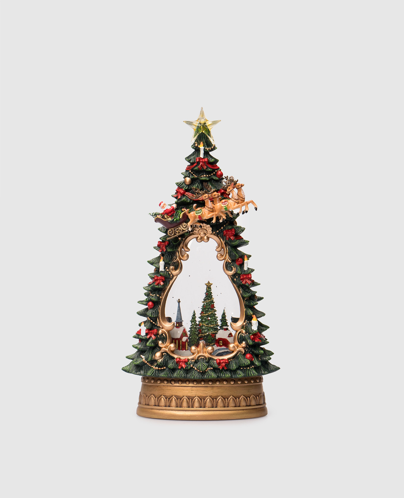 

Декоративная музыкальная статуэтка с подсветкой, Зеленый, Декор