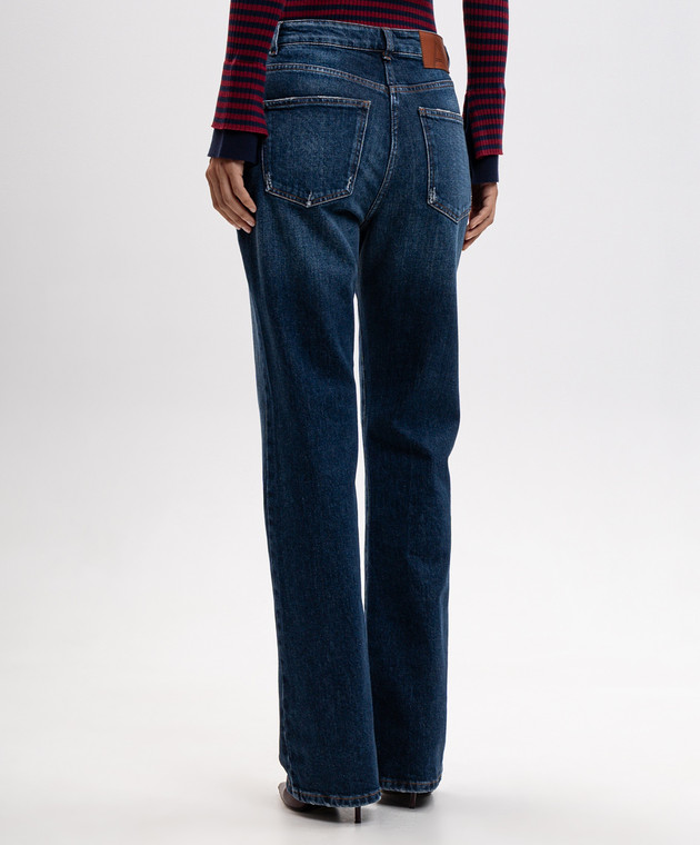 Twinset Синие джинсы с логотип патч 262AP2031 изображение 4