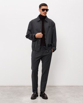 Dolce&Gabbana Сіра куртка з вовною G9BMUTGK306