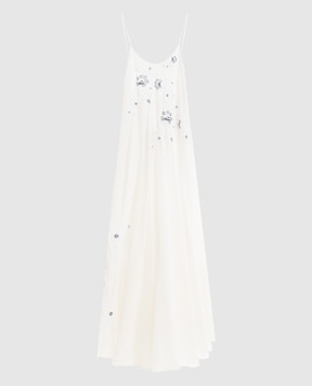 Ermanno Scervino Life Біла сукня з шовком D484Q605XYRI