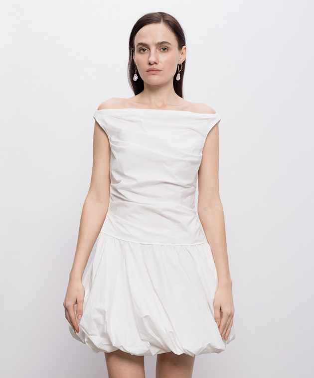 Simkhai Белое платье Salina с драпировкой 2261253T изображение 3