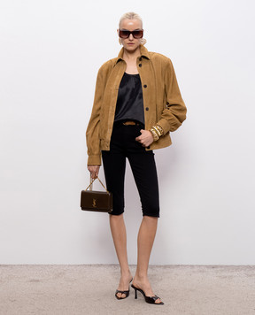 Saint Laurent Чорний топ 863984Y1K44