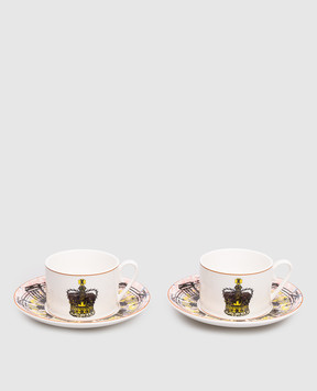 Geminiano Cozzi 1765 Фарфоровый чайный набор ENDLESS 4 шт. в подарочной коробке JQCGP071083081083