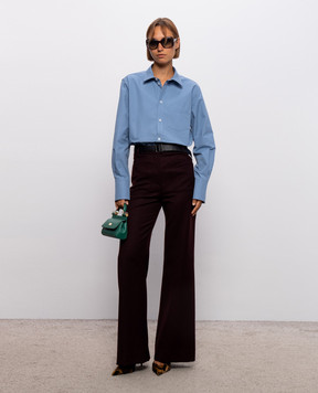 Victoria Beckham Голубая рубашка Perry 1326WSH007513A