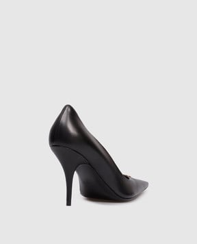 Balenciaga Чорні шкіряні туфлі Avenue Bb Editor 845393WA919