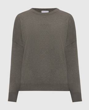 Brunello Cucinelli Зеленый джемпер из кашемира M12244410