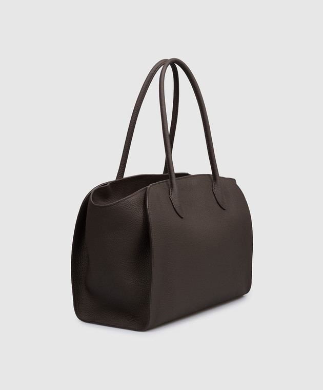 The Row Коричневая кожаная сумка Marlo 14 W1800L133 изображение 3