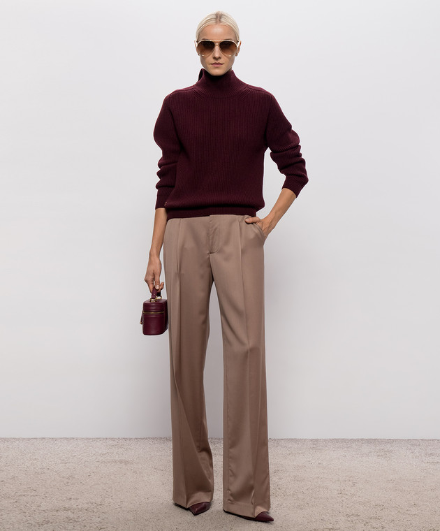 Dondup Бордовый свитер Dolcevita DT458M00988D002 изображение 2