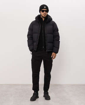 Stone Island Чорний кардиган з вовни L2S155100017S00C2
