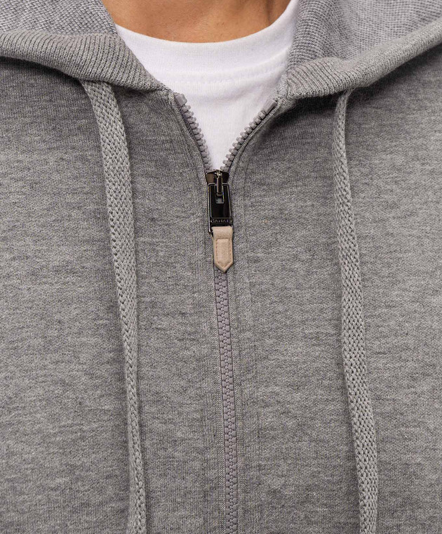 Canali Серая спортивная куртка MJ02454T0968 изображение 5