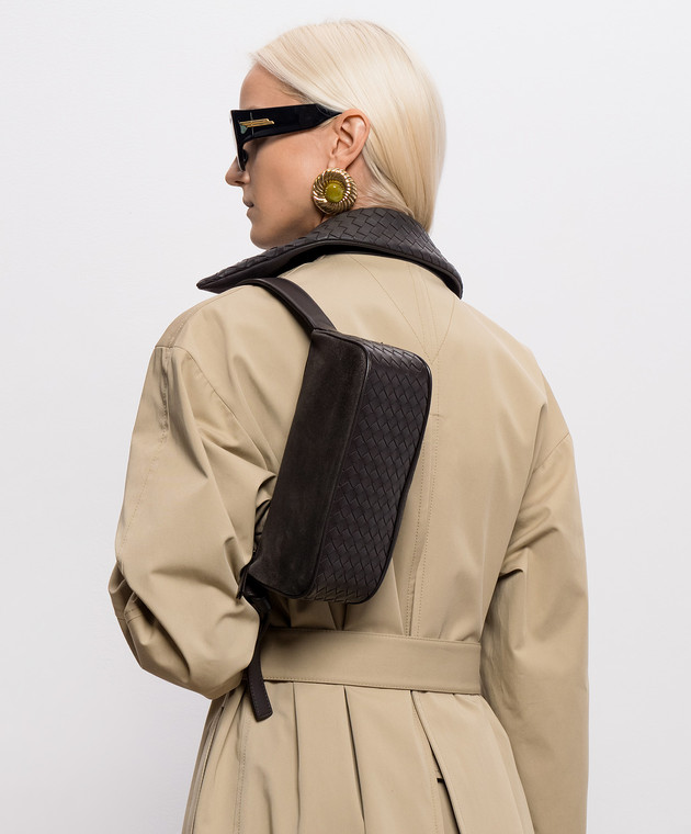 Bottega Veneta Коричневая замшевая сумка Nodo 876370V6T61 изображение 2