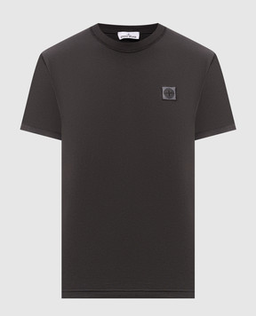 Stone Island Серая футболка с нашивкой логотипа L2S152100026S0057