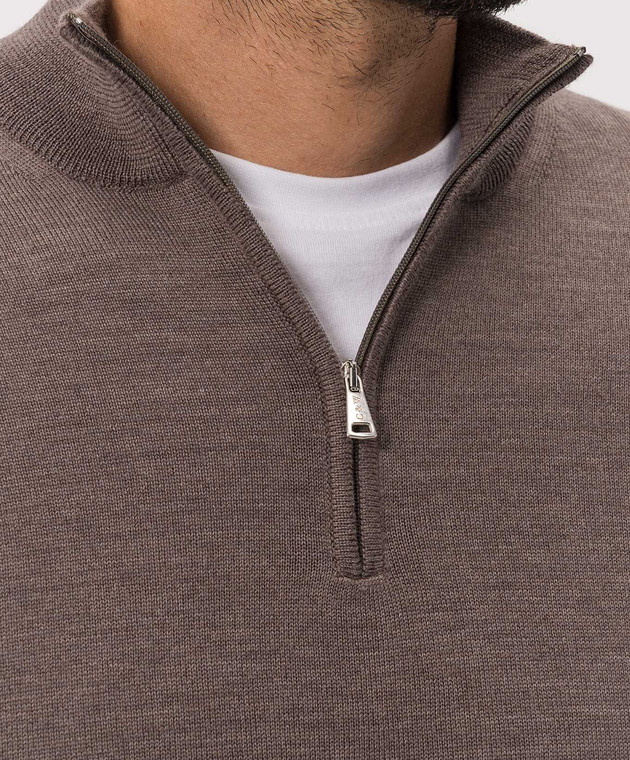 Cashmere&Whiskey Коричневий джемпер 77397 зображення 5