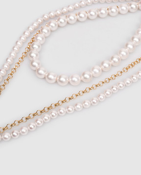 Madreperla Розовые многослойные бусы 212306