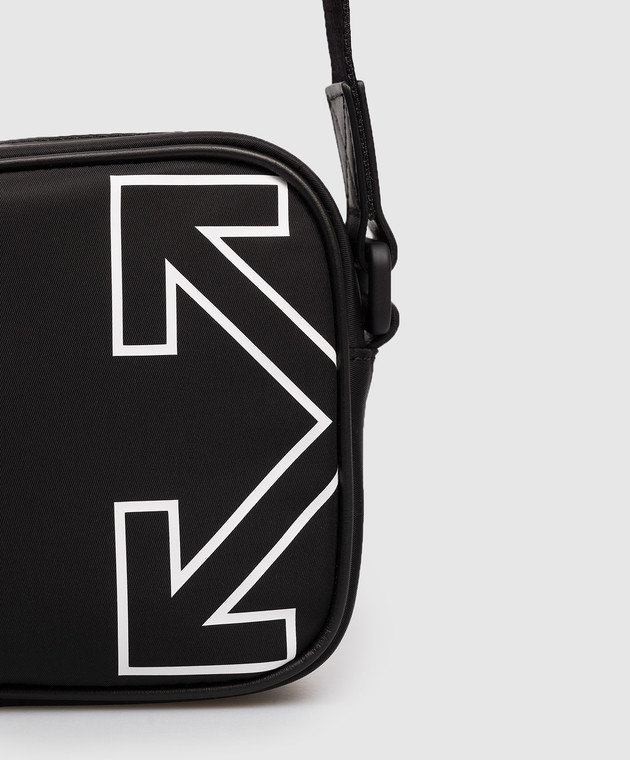 Off-White Чорна сумка з емблемою OMNQ099C99FAB001 зображення 4