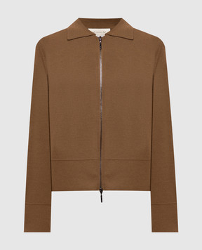 Max Mara Коричневый кардиган из шерсти MMLSNACK
