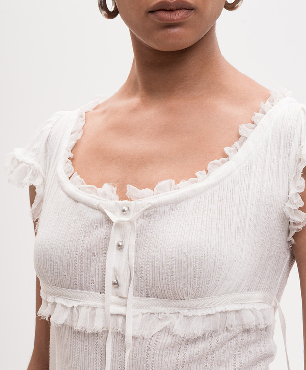 Ann Demeulemeester Белый комбинезон Eila B0013949FA736 изображение 5