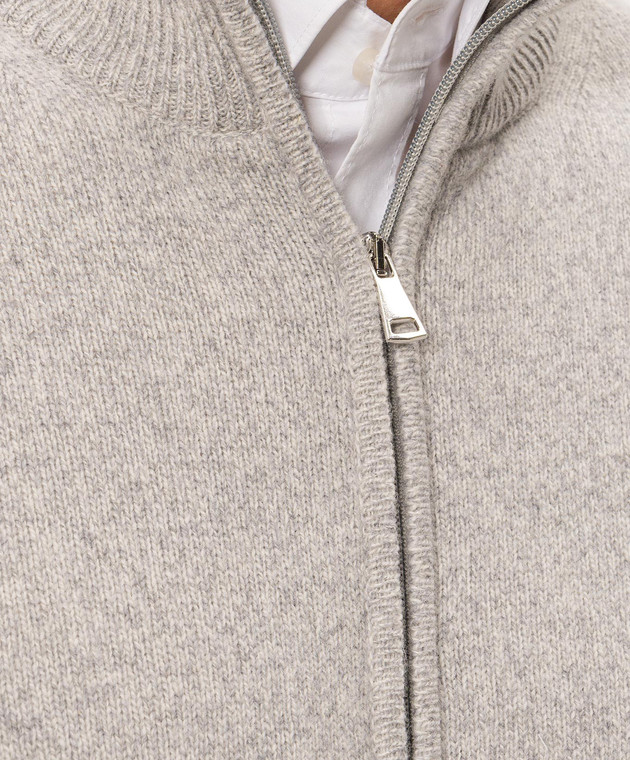 Cashmere&Whiskey Сірий кардиган 50706 зображення 5