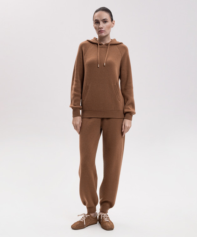 Babe Pay Pls Коричневый спортивный костюм из кашемира MD989341R изображение 3
