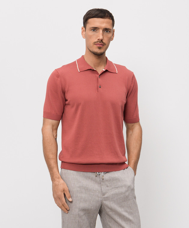 Peserico Рожеве поло R59476F149173N зображення 3