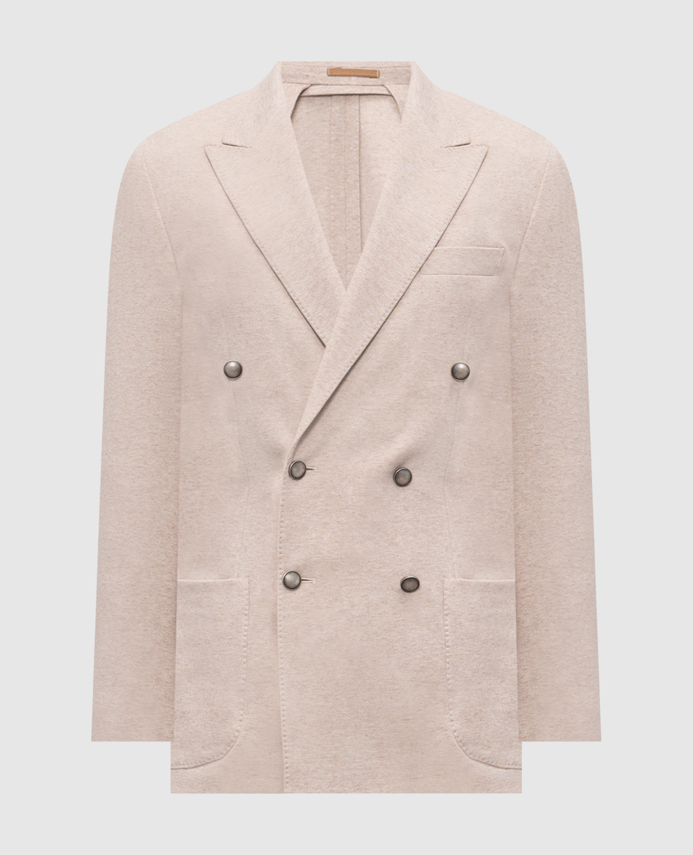 

Бежевый двубортный жакет, Пиджаки