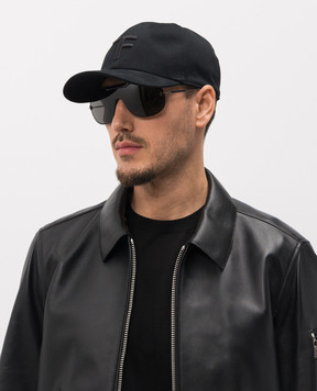 Tom Ford Чорна кепка з монограмою MH005TCN061G
