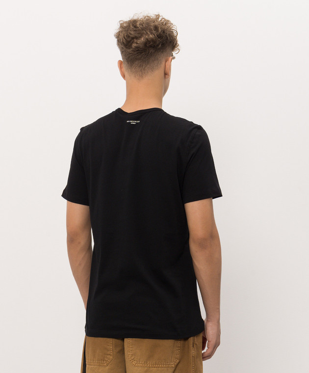 Ann Demeulemeester Чорна футболка з принтом B0014661FA206 зображення 4