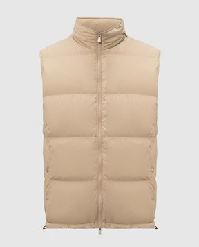 Brunello Cucinelli Бежевий пуховий жилет MV4081611