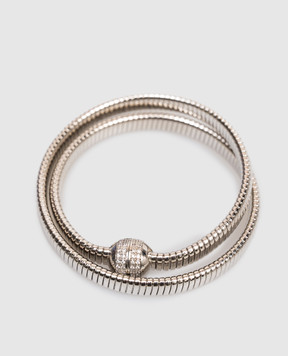 Reco Серебристый браслет в два оборота BR2792