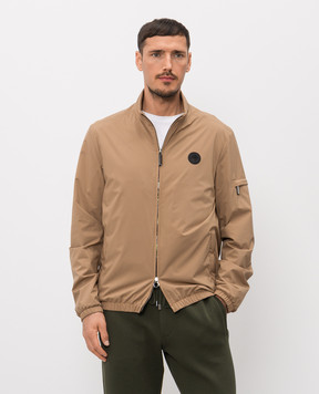 Stefano Ricci Коричнева куртка з нашивкою емблеми M6J4100010PL001HSAC64