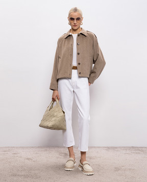 Yves Salomon Коричневая куртка из кашемира 26EYV04464CAFL