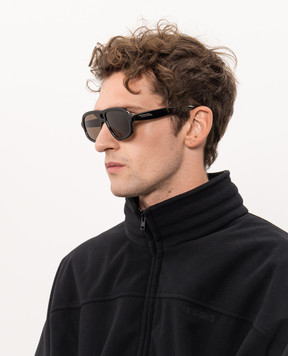 Bottega Veneta Чорні сонцезахисні окуляри Sophia Ribbon A009A1V2Q30