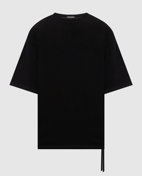 Ann Demeulemeester Черная футболка The Solitaty One B0013912FA206