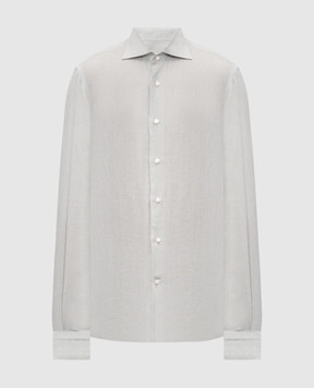 Pini Parma Сіра сорочка з льону SHILIGR