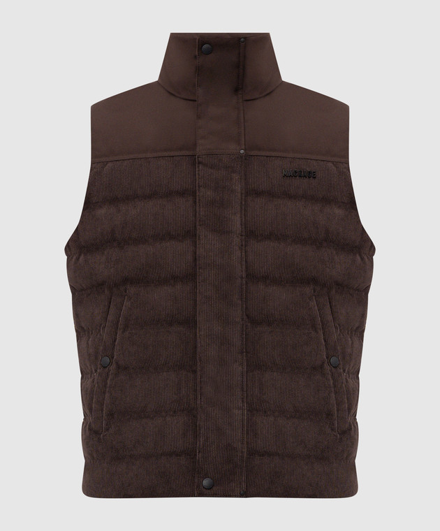 Mackage Коричневий вельветовий пуховий жилет Brody BRODYCDY