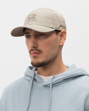 C.P. Company Сіра кепка з логотипом MAC750A006288A