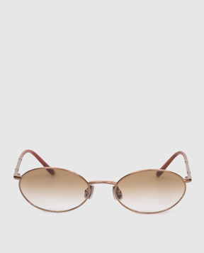 Brunello Cucinelli Золотые солнцезащитные очки Timeless Reflections MOCTRAMS02