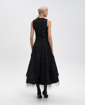 16Arlington Черное платье миди Tansi DMD660AW2501