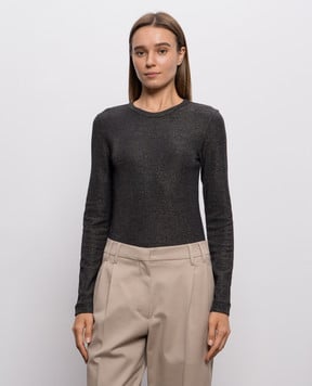 Brunello Cucinelli Серый джемпер с шерстью MPA98B1V00
