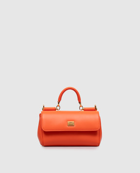 Dolce&Gabbana Помаранчева шкіряна сумка My Sicily BB7864B7321