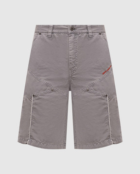 Off-White Серые шорты с вышивкой логотипа 44XCS006S26F001